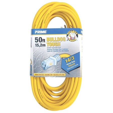 Prime EXTENSION CORD YELW 50'L LT511730